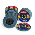 WORKPRO 20-Pack Zirconia Flap Discs, 4-1/2" x 7/8", T29