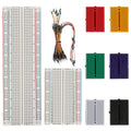 1Pcs 803 & 1 Pcs 400 Tie Points Solderless Breadboard, 65 Pcs Jumper Wires, 6PCS 170 Points Mini Breadboard