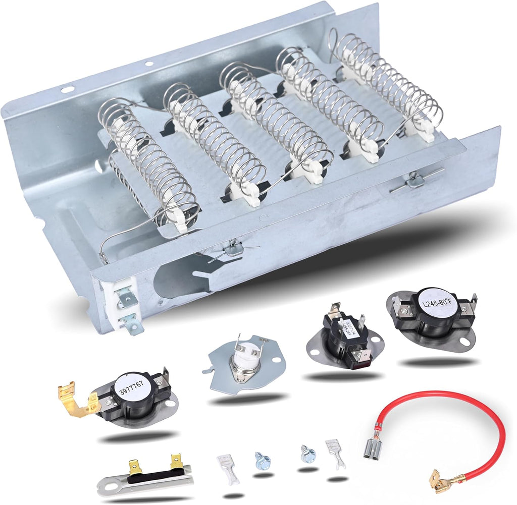 Heating Element Dryer Replacement For Whirlpool WED6400SB0 WED6400SW0 WED6400SW1 WED6400SB1 WED6400SG0 WED6400SW1 WED6400SG1 Dryer