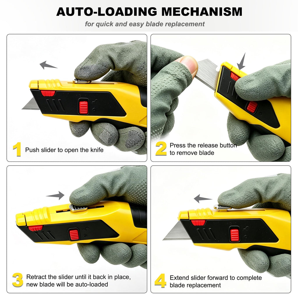 Heavy Duty Auto-Loading Utility Knife