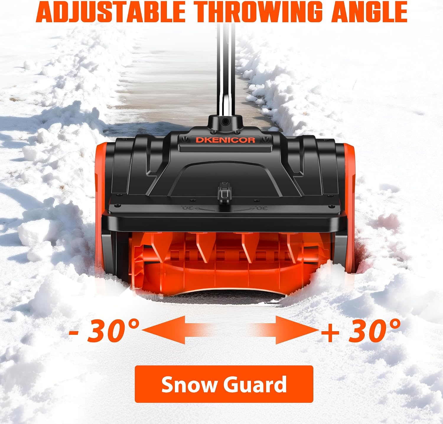 40V Cordless Snow Shovel, 13-Inch | 2 x 40V 4.0A Battery Powered Snow Blower, Powerful Brushless Electric Snow
