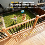165 Pcs 36"Rectangular Deck Balusters, Straight Spindles Railing Kit