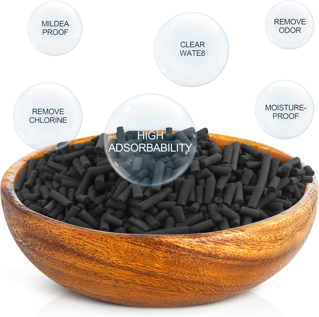 6.6 Lbs Bulk Carbon Charcoal Filter Media Pellets for Aquarium Fish Filter