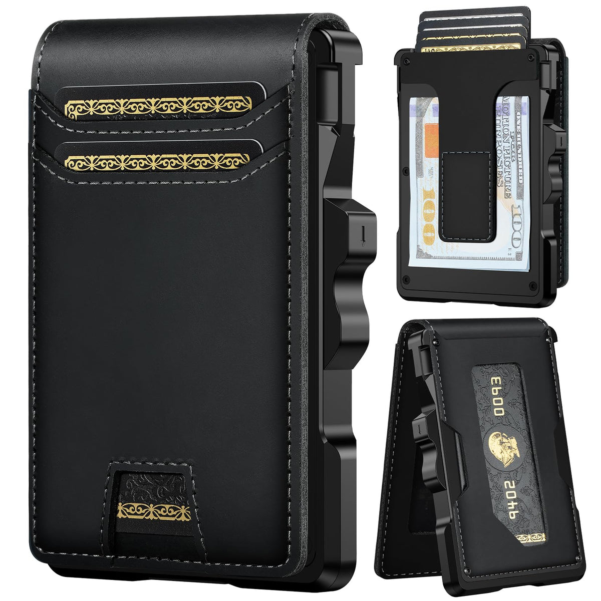 Genuine Leather Wallet for Men: Slim RFID Smart Minimalist Wallet