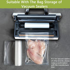 8 Pack 8"x20'(8Rolls) Thickened Vacuum Sealer Bags For Food, Textures on Both Sides, Smell-Proof, Heavy Duty for