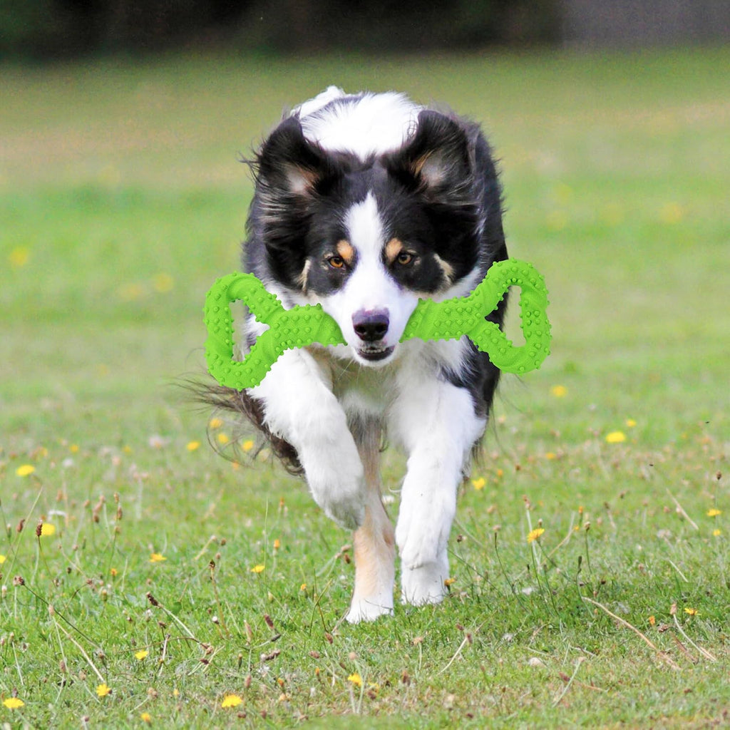 Durable Dog Chew Toys 13 Inch Bone Shape Extra Large Dog Toys with Convex Design Strong Tug Toy for Aggressive