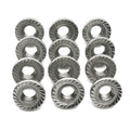 FullerKreg M6 x 1mm Serrated Hex Flange Nut, 50 Pcs