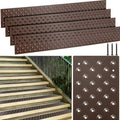 4 Pcs Aluminum Non Slip Stair Tread 30 x 3.75 Inch Metal Nosing