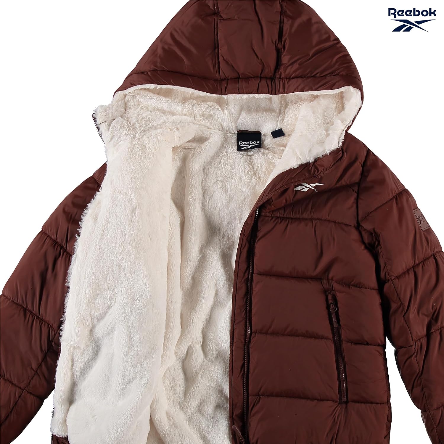 Girls Heavyweight Quilted Puffer Parka Coat with Sherpa Lining | Plush Faux-Fur Hood, Deep Hand Pockets