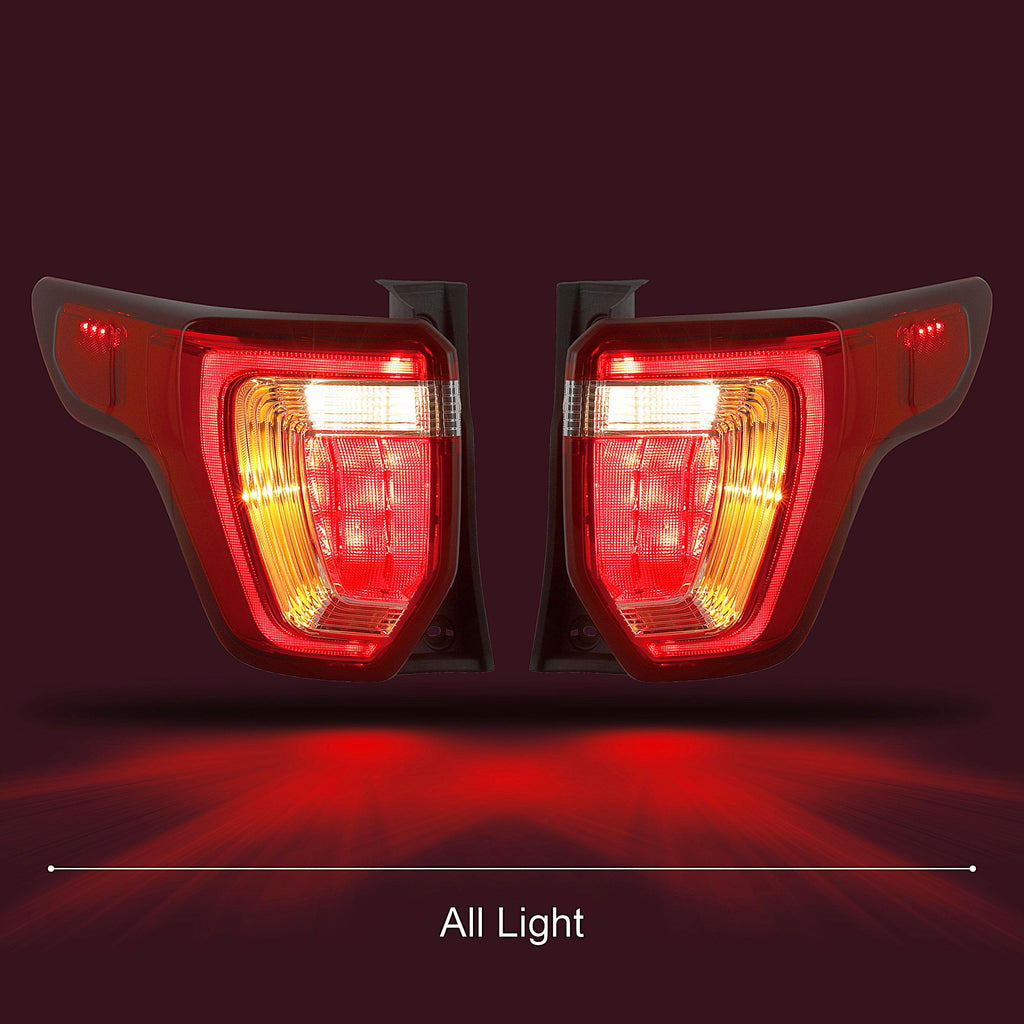 LED Tail Light LH Compatible with 2016-2019 Ford Explorer Base XLT