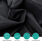 10 Pack 120 Inch Black Tablecloths for Round Tables
