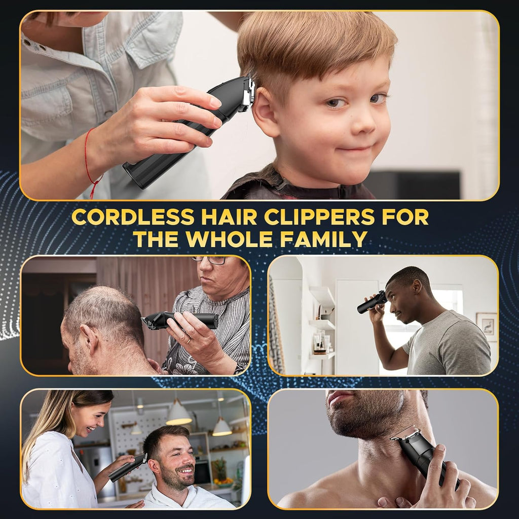 Professional Hair Clippers for Men Beard Trimmers Kit Zero Gapped Haircut Grooming Shaver Gift for Men Women Barber