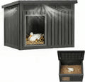 Outdoor Duck House, PP Resin Material with Spacious Interior Poultry Shelter, Gas Strut Opening Top & Shutter Vents