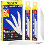 50 Pack Utility Knife Blades, 9mm Snap Off Blades (30°)