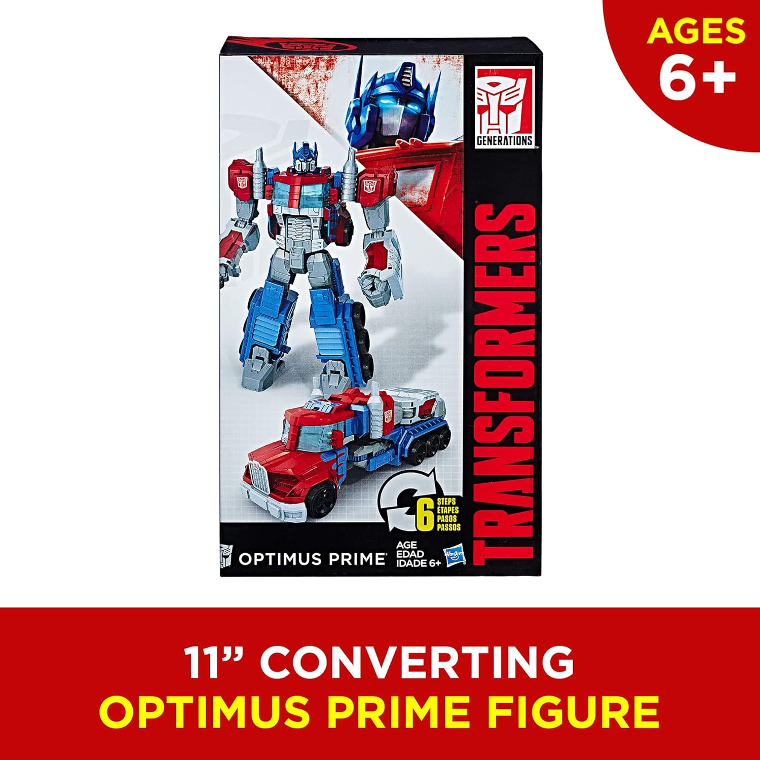 Transformers Toys Heroic Optimus Prime Action Figure - Timeless Large-Scale Figure, Changes into Toy Truck - Toys for