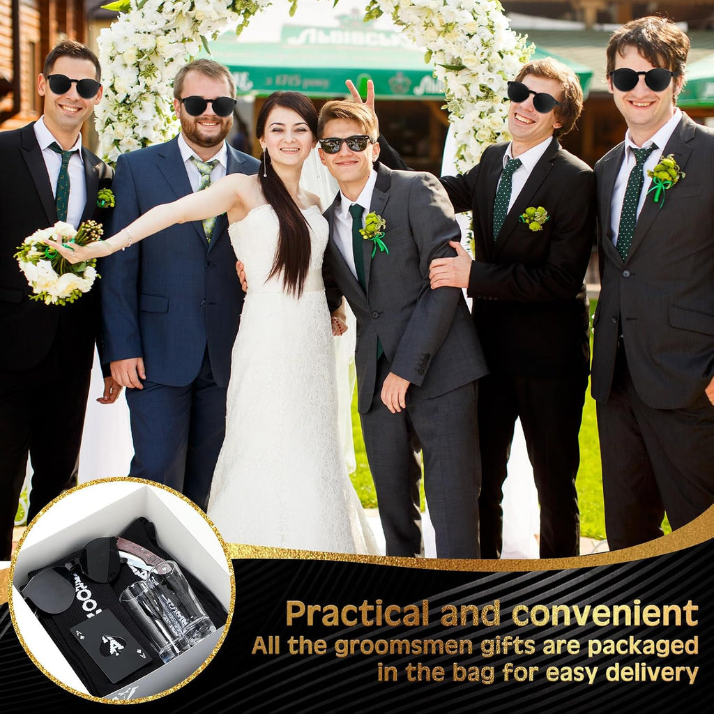 48 Pcs Groomsmen Gifts Box Set of 6, Groomsman Proposal Gift Bulk