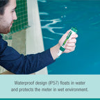 Extech PH100 Waterproof ExStik II pH Meter Kit with Flat Surface Electrode and Temperature LCD Display