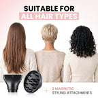 Ionic Hair Dryer (Foldable) with Diffuser, Perfect for Travel