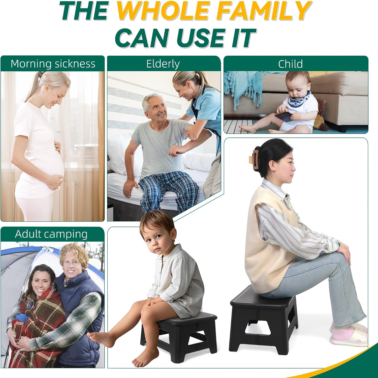In-car Portable Toilet Collapsible Potty, Emergency Toilet | Temporary Potty For Outdoor Camping, Road Trips, Traffic