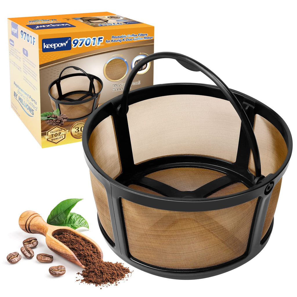 KEEPOW Reusable Coffee Filter Compatible with Keurig K-Duo Essentials