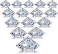 24 Pack Diamond Place Card Holders, Clear | Acrylic Table Number Holder, Crystal Diamond Card Stands Bulk, Party
