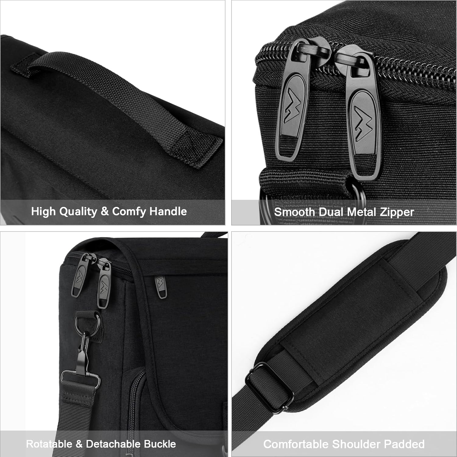 Messenger Bag for Men, Briefcases Lightweight Men's Laptop Bag 15.6 inch Water Resistant Crossbody School Satchel