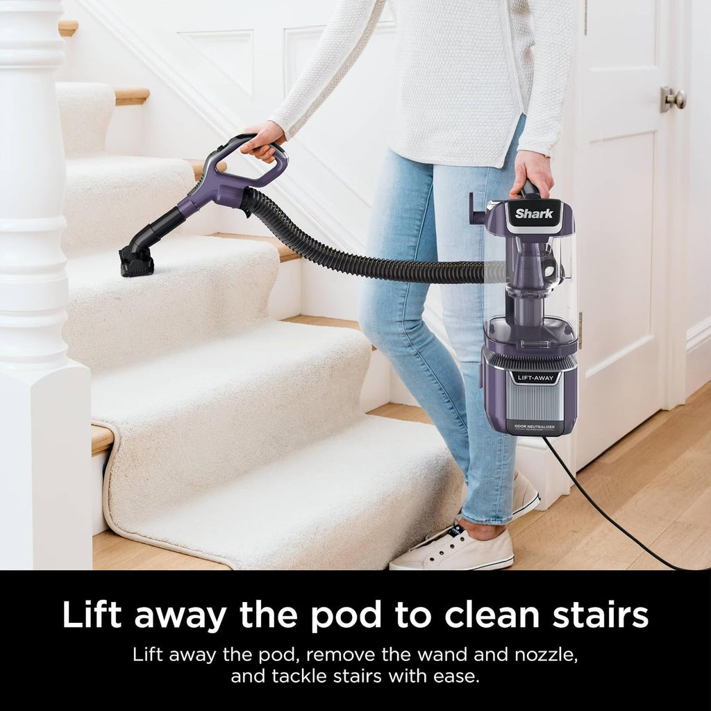 LA701 Rotator Pet Lift-Away ADV Upright Vacuum with DuoClean PowerFins HairPro & Odor Neutralizer Technology, Purple