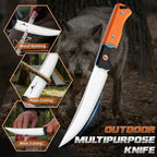 Outdoor Knife for Boning - Trailing Point Boning Knife Orange