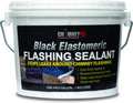 300054 Brushable Flashing Repair Sealant – Black Elastomeric Waterproof Coating Leak Protection for Vents & Skylights
