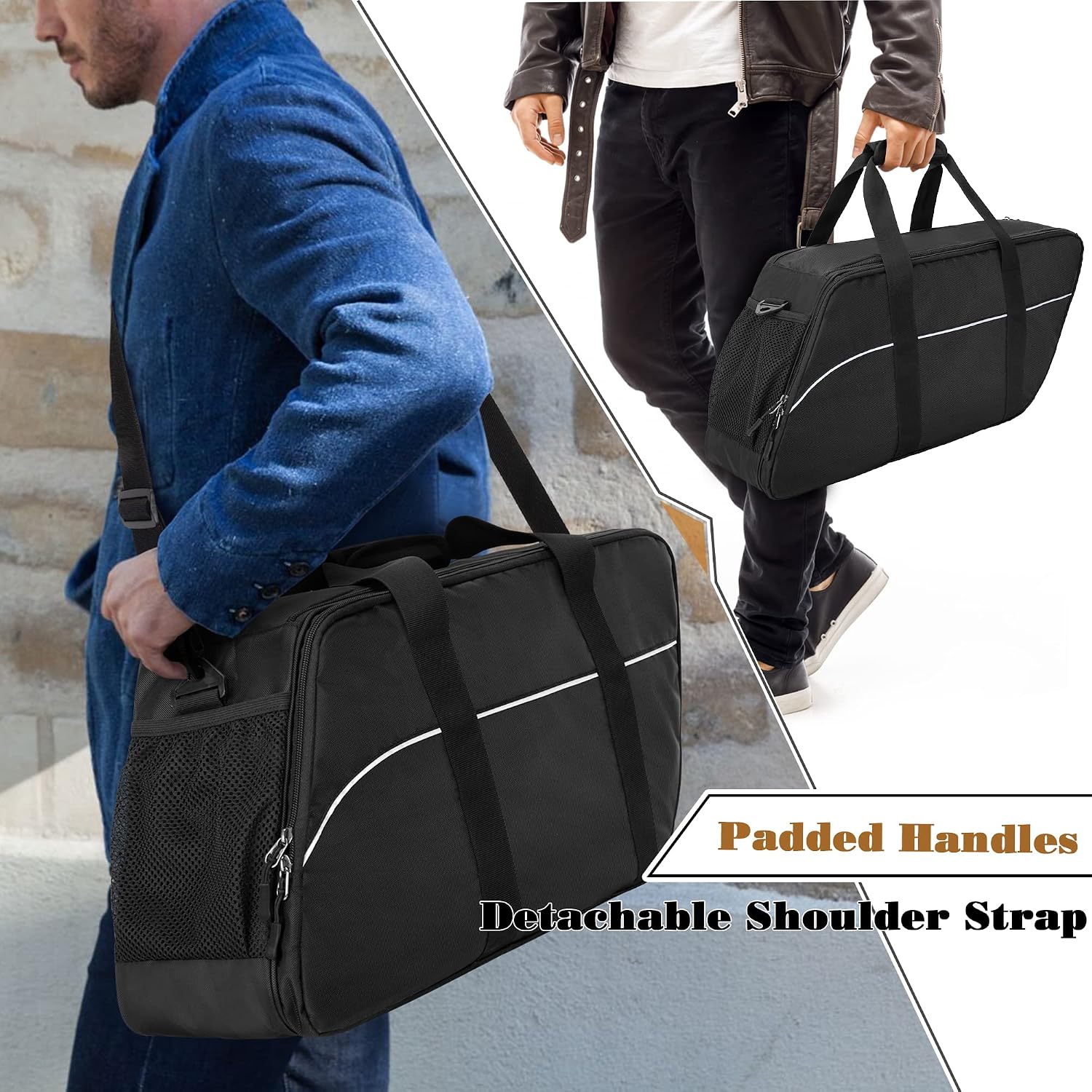 Motorcycle Saddlebag Liners Bag, Travel Saddlebag Organizer | Compatible with Harley Davidson 1993-2022 Touring Road