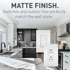 Legrand Radiant 15 Amp Decorator Duplex Outlet White 1 Pack