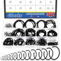 Glarks 322pcs GB895.1 65Mn Metric 14 Sizes 7MM to 30MM Round Wire C-Clips Internal Snap Rings Assortment Kit Round Wire Snap Rings Retaining Rings Classic Circlip for Hole