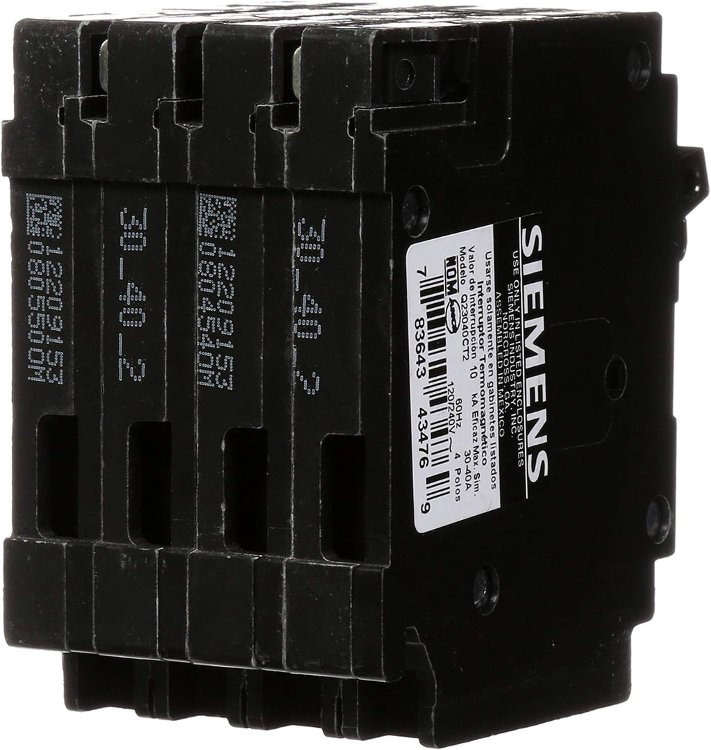 Siemens Q23040CT2 30-Amp Double Pole/40-Amp Double Pole 10-Kaic Circuit Breaker
