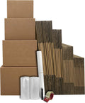 4-5 Room Moving Boxes Kit with Supplies, 58 Piece