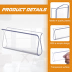 8 Pieces Plastic Shade Pulls for Roller Shades Handles, Clear