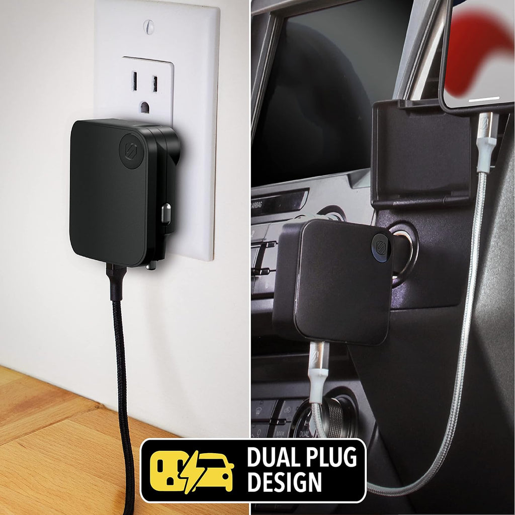 HCPDC30 PowerVolt 2 in 1 30W Home and Car Charger Compatible with USB-C Devices