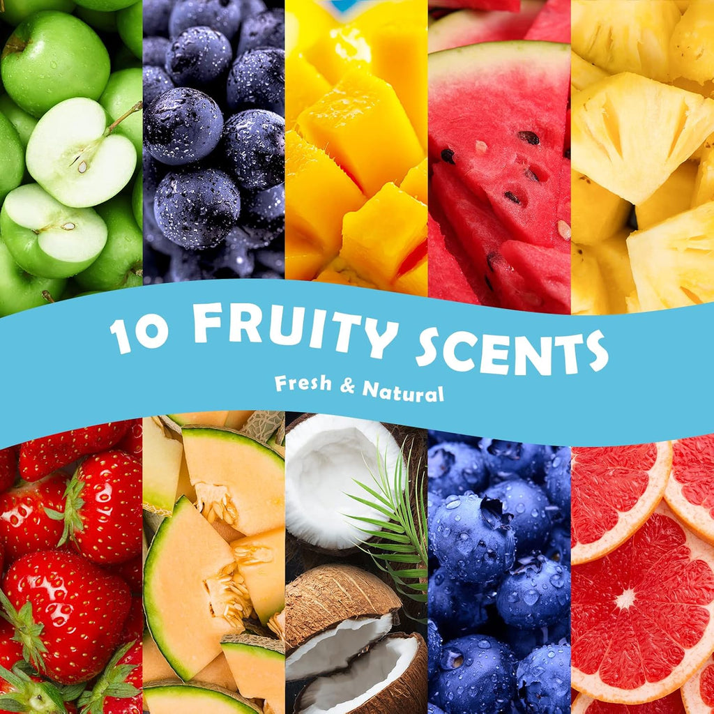 Fruity Fragrance Oil, Holamay Premium Fruit Essential Oils for Diffuser, Candle Soap Making Scents, 10x5ml, Coconut