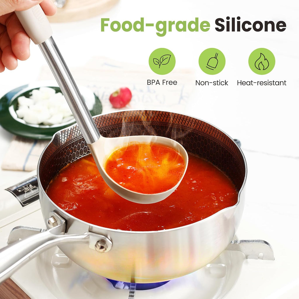 Cooking Utensils Set, 35Pcs Silicone Kitchen Utensils Set with Holder, 446°F Heat Resistant Food Grade Spatula Set