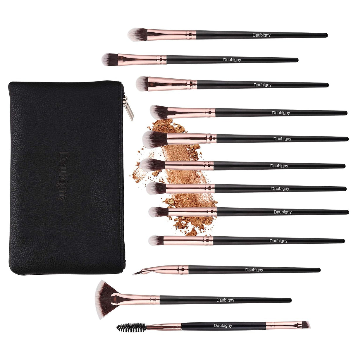 Eye Makeup Brushes, 12 PCS Professional Eye shadow, Concealer, Eyebrow, Foundation, Powder Liquid Cream Blending