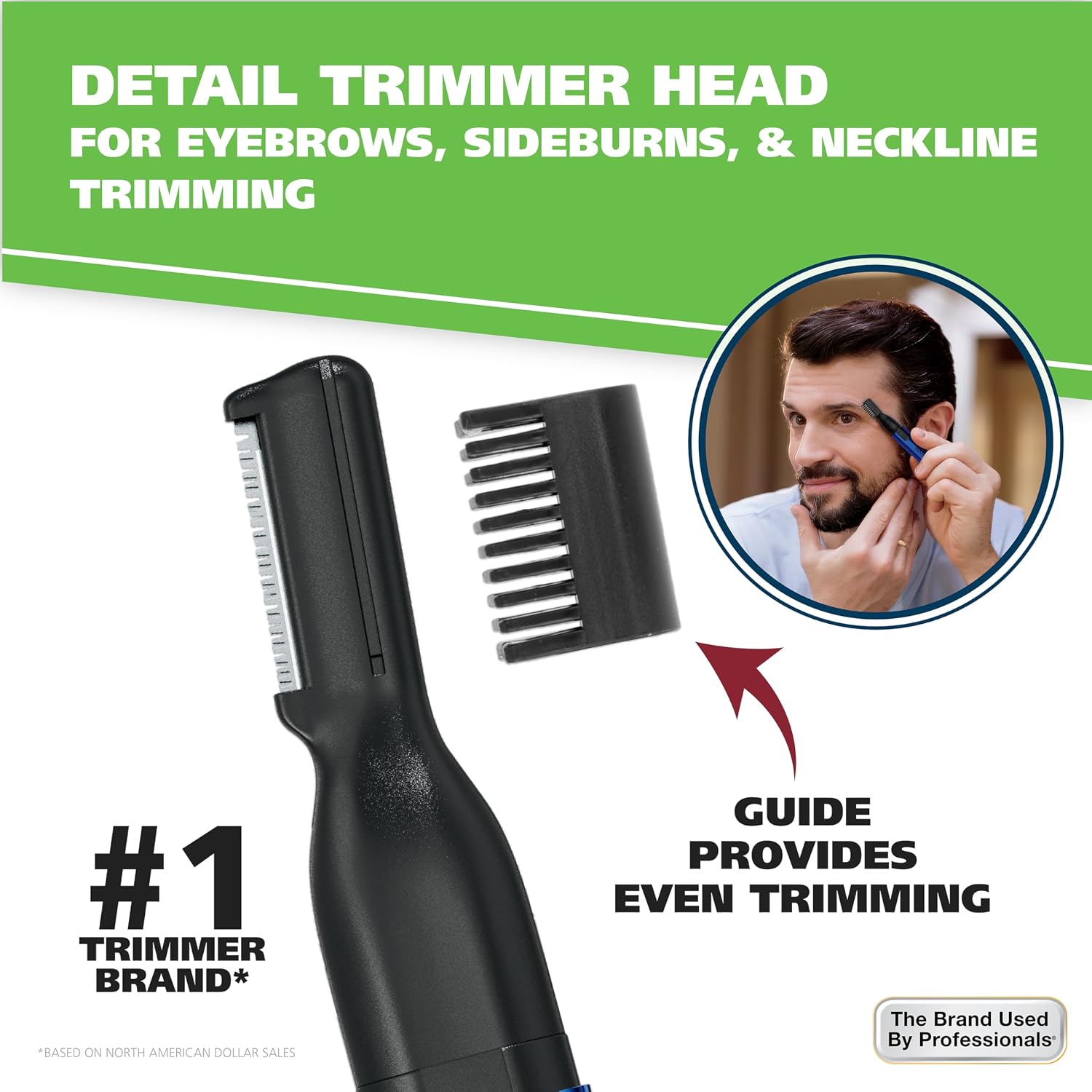 Lithium Battery 2-in-1 Pen Detail Trimmer for Nose, Ear & Eyebrow