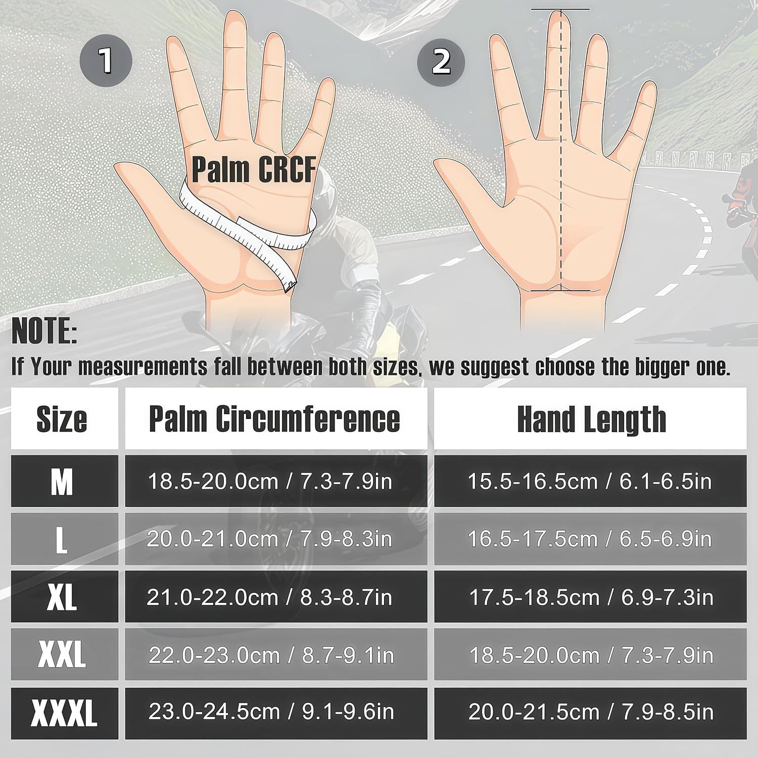 Motorcycle Gloves for Men and Women Touchscreen Guantes Para Motocicleta Hombre for Powersports BMX ATV MTB Motocross