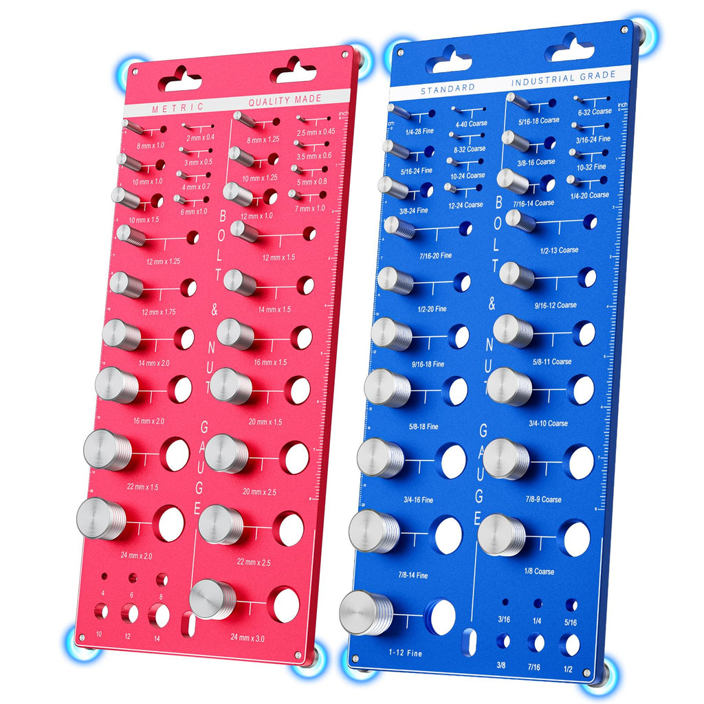 66 Nut and Bolt Thread Checker, Bolt Size and Thread Gauge
