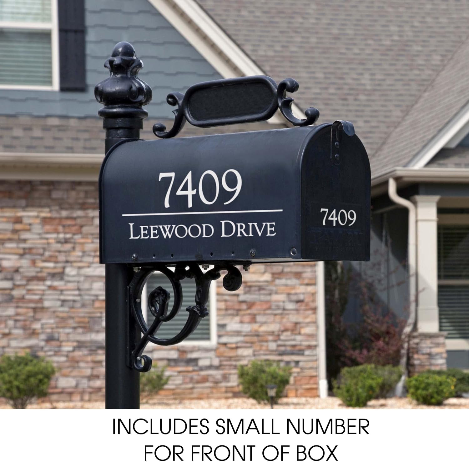 Personalized Mailbox Numbers - Custom Reflective Vinyl Decal for Street Address - Decorative House Numbering - Gift