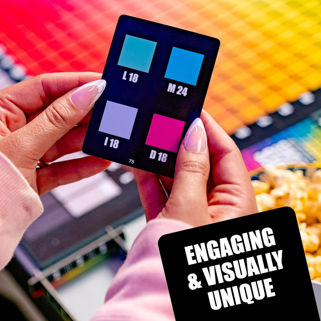 HUES and CUES - Vibrant Color Guessing Board Game for 3-10 Players Ages 8+, Connect Clues and Guess from 480 Color