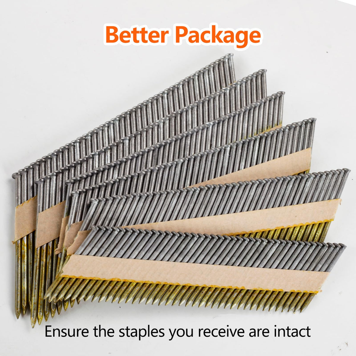 D Head 30-34 Degree Framing Nails 2-3/8" x .113" Ring Shank 520 PCS
