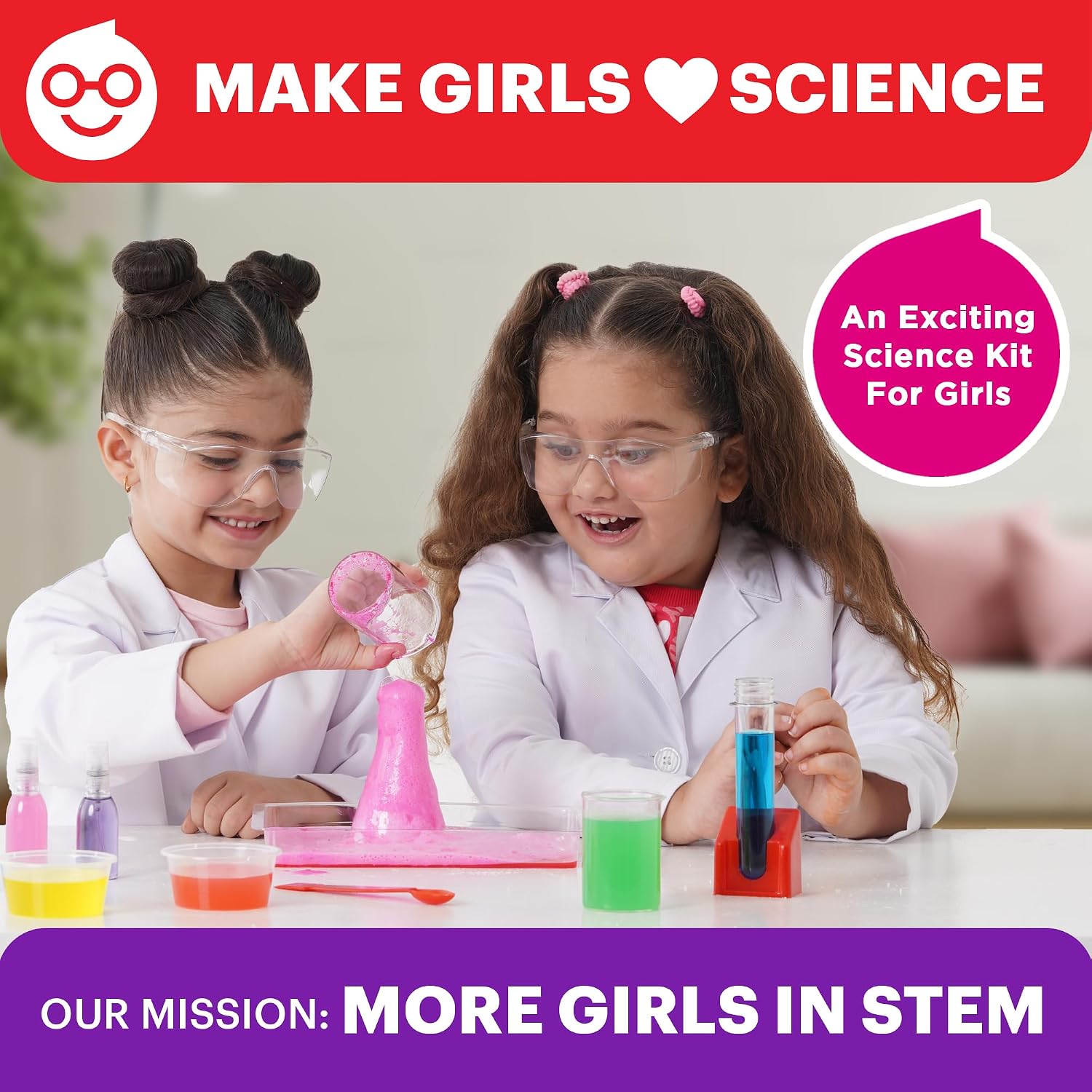 Girls' Ultimate Science Experiments Kit for Kids Ages 8+ | Birthday Gift Ideas for Girls 9, 10, 11, 13, 14, 135+