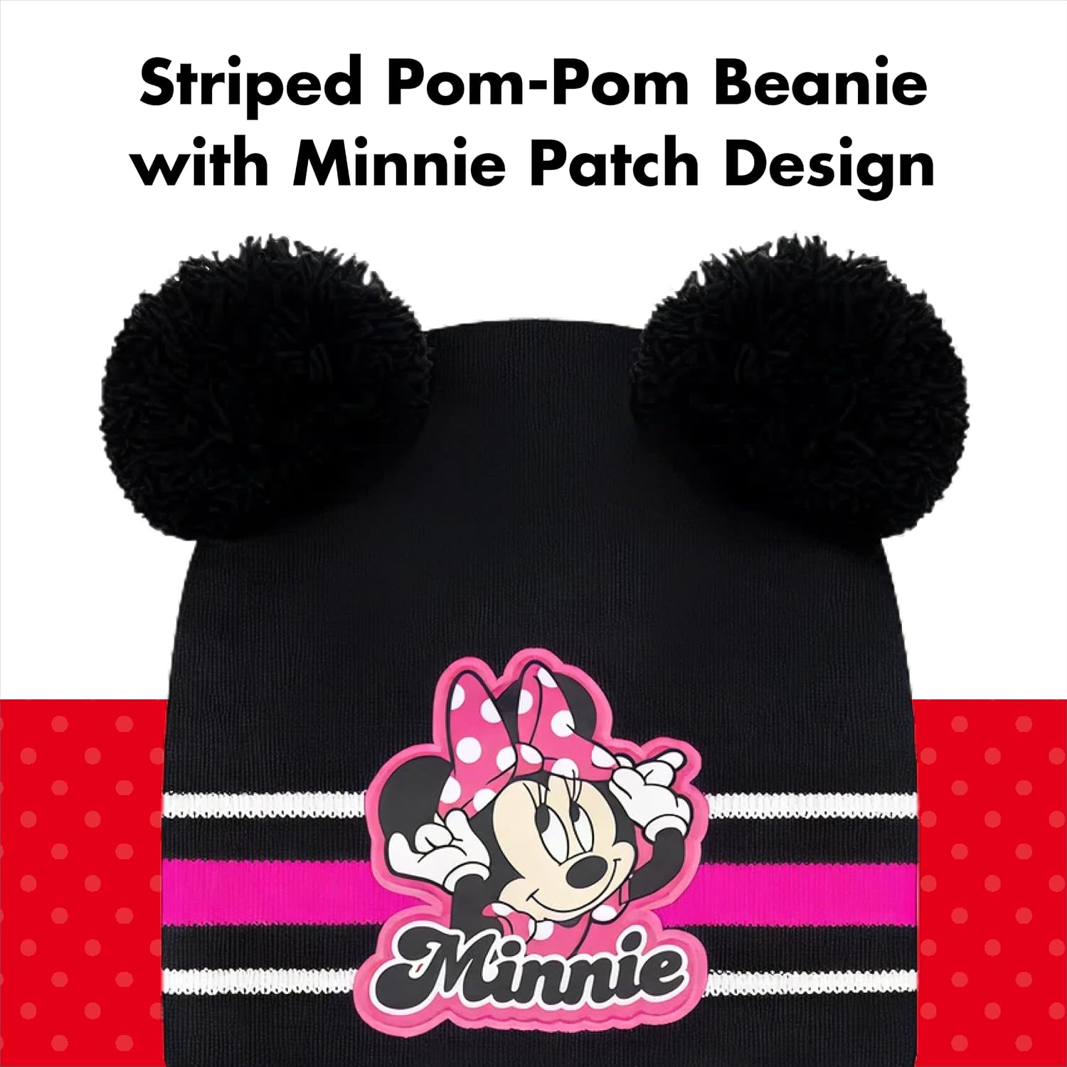Girls Toddler Winter Hat, Scarf & Mittens Set 2-4 Or Minnie Mouse Hat, Scarves & Kids Gloves Sets 4-7