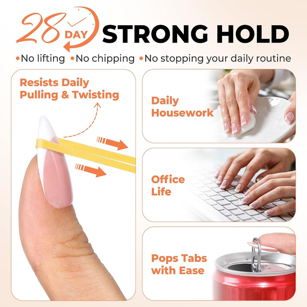 Nail Glue for Press Ons & Nail Tips 3 Pack 5g Super Strong No U V