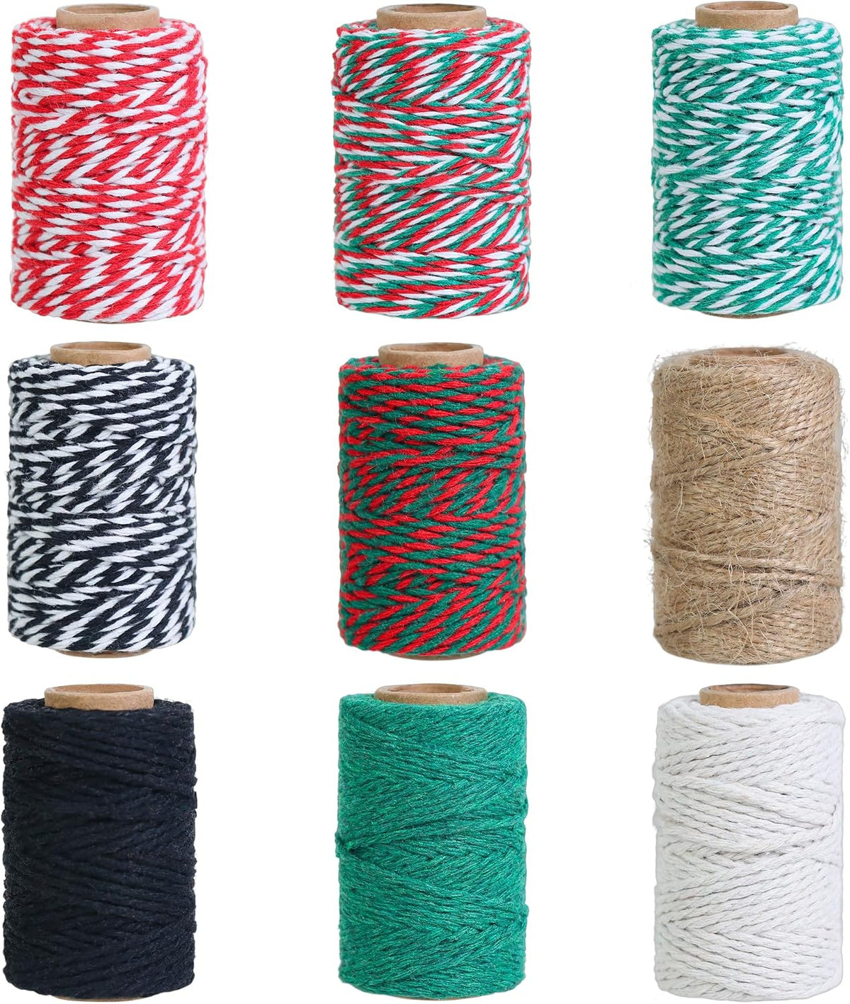 9 Rolls Cotton Twine Bakers Twine Colorful Butchers String Ribbon