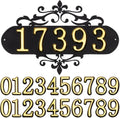 House Numbers for Outside,Metal House Address Numbers for Hotel House Home Office Garden Decorative Wall,Black Modern